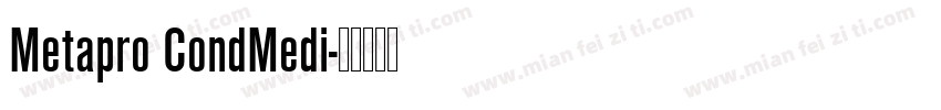 Metapro CondMedi字体转换